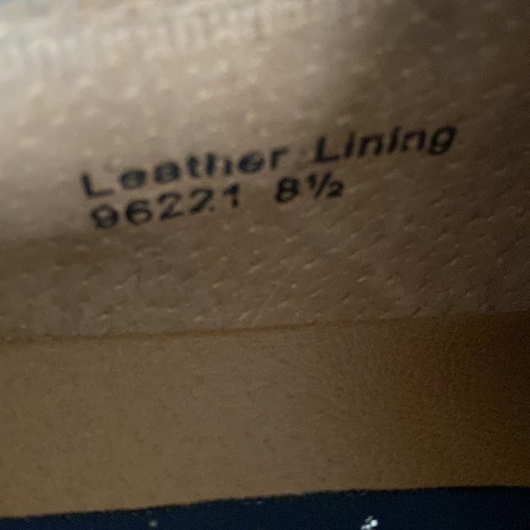 NWT Mens formal slip on leather lining dark navy blue dress shoes - Picture 12 of 12